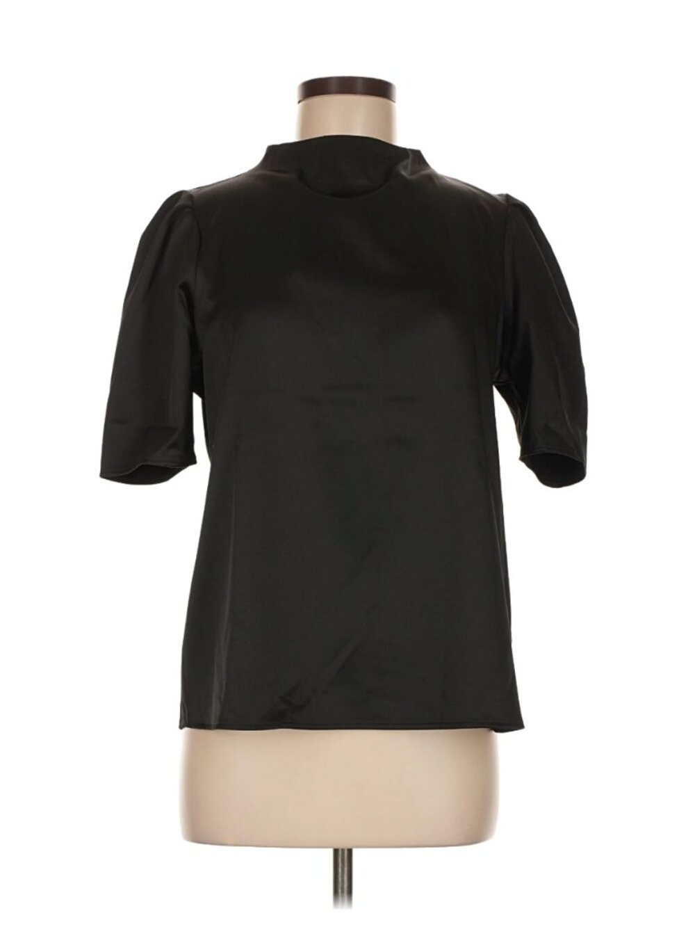 Calvin Klein Black Satin Blouse | Size M